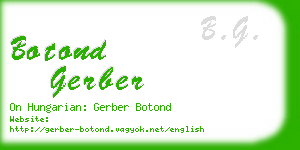 botond gerber business card